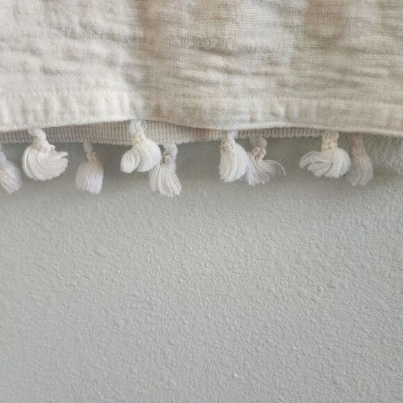 J. CREW V Neck Long Sleeve Tassel XS. - Picture 3 of 6